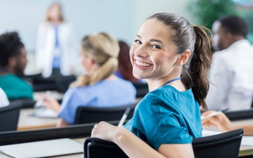 Medicine student smiling