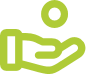 Hand with droplet icon