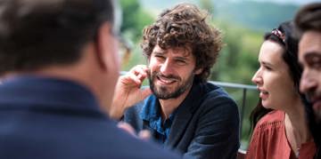 Man smiling
